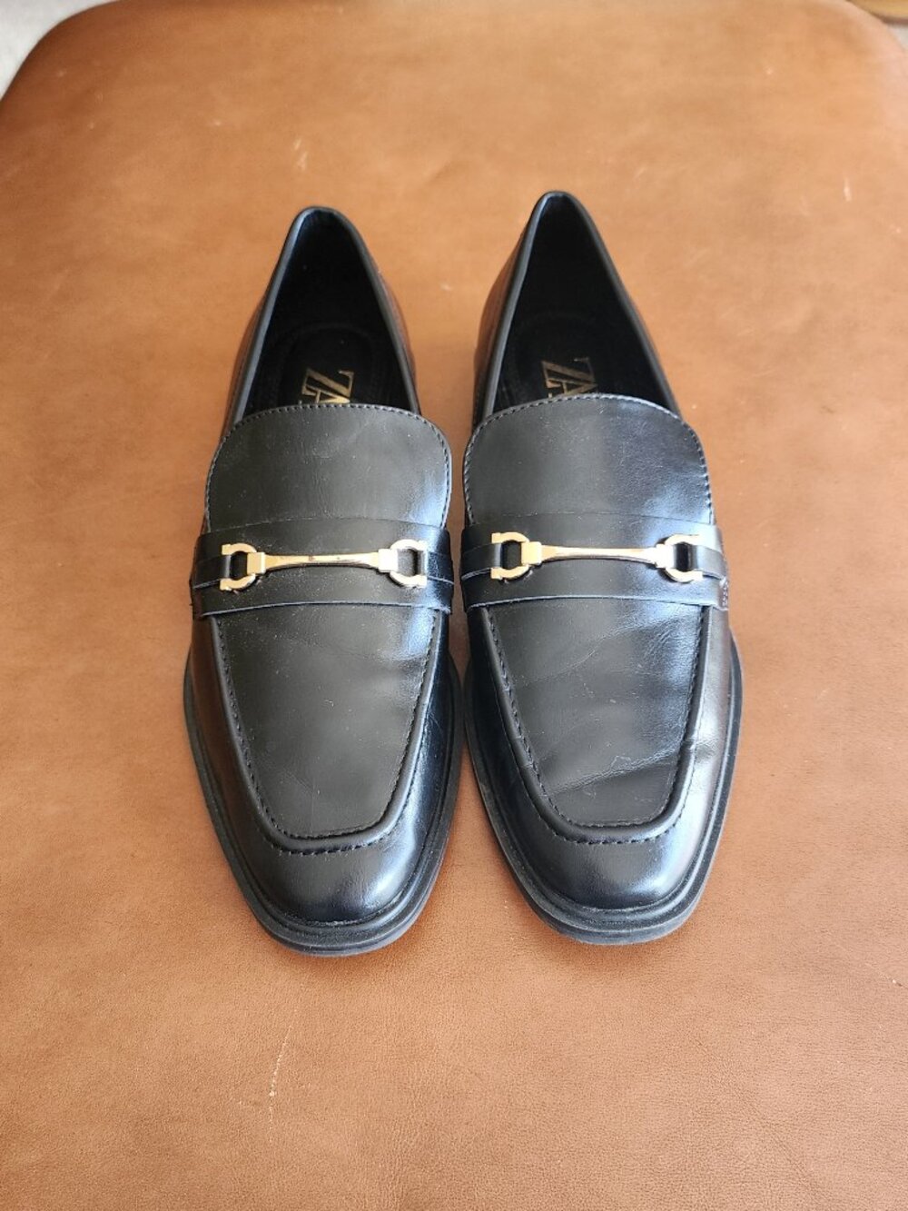 Zara Leather Loafers Size 7.5